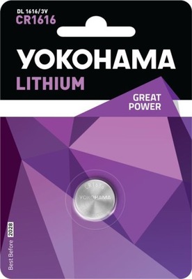 BATERIA YOKOHAMA LITHIUM CR1616 3V 5906874345498