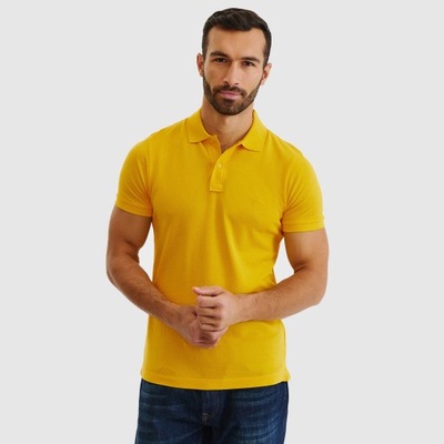 Koszulka polo w kolorze żółtym PAKO LORENTE r. XXL