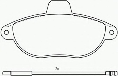 ZAPATAS PARTE DELANTERA FIAT SCUDO 96-, CITROEN EVASION 94-  