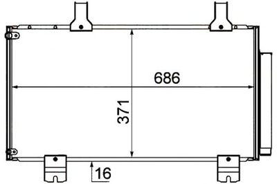 Hella конденсатор радиатор кондиционера [] фото №1