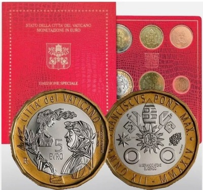 WATYKAN 2024 zestaw 9 monet od 1 c do 5€