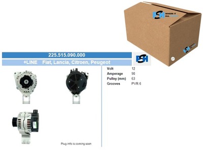 ALTERNADOR CITROEN PEUGEOT 90A ALTERNADOR BV PSH  