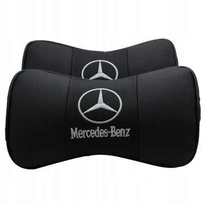 2PCS CUERO REPOSACABEZAS SAMOCHODOWYU PARA MERCEDES  