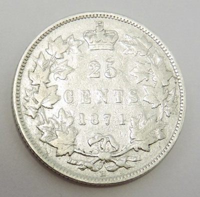 KANADA 25 cents 1874H