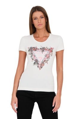 GUESS Biały t-shirt z logo M