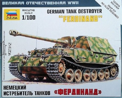 Zvezda 6195 1/100 German Tank Destroyer "Ferdinand"