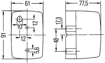 HELLA 2BM 002 652-051 ДОПОЛНИТЕЛЬНОЕ ФОНАРИ KIERUNKOWSKA