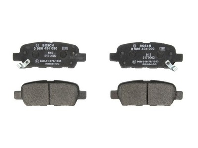 Гальмівні колодки гальмівні bosch 986 494 090 фото №1