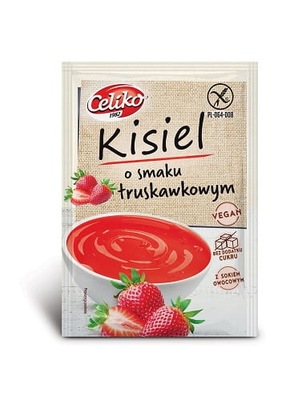 Celiko Kisiel truskawkowy bez cukru bezglutenowy 4