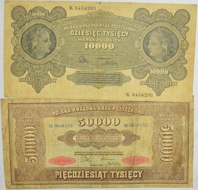 13.di.Zest.II RP, Banknoty szt.2, St.3, 3+