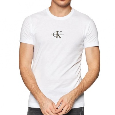Calvin Klein t-shirt biały męska oryginał logo L
