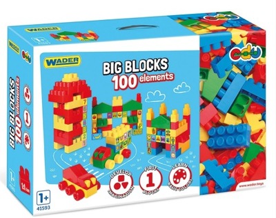 BIG Blocks klocki 100 elemetów Wader 41593