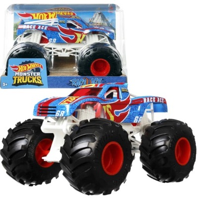 Hot Wheels Monster Truck Race Ace 1:24 Auto Samochód Pojazd