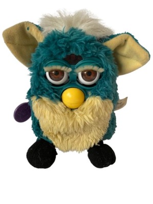 1999 rok Maskotka furby Tiger Electronics-ZIELONY-USZKODZONY