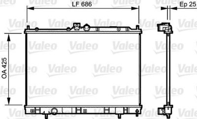 VALEO 735203 CHLODNICA, SYSTEM COOLING ENGINE  