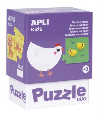 Puzzle dwuczęściowe Apli Kids - Mamy i ich dzieci