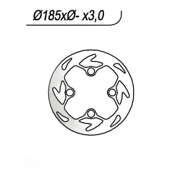 ДИСК ТОРМОЗНОЙ (ПЕРЕД) GAS GAS 125/200/250 TXT (185X-X3) NG