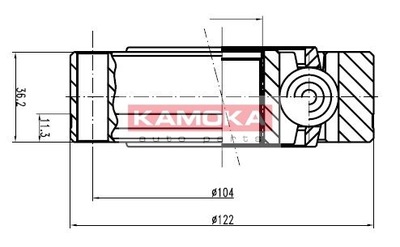 ШАРНІР КАРДАННИЙ ВНУТРІШНІЙ MERCEDES VITO CDI 99-