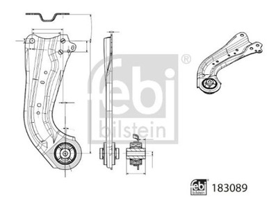 FEBI 183089 ВАЖІЛЬ, ПІДВІСКА КОЛЕСА