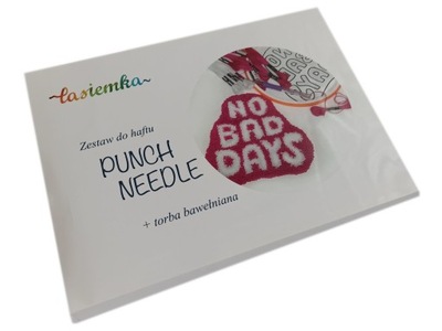 Zestaw do haftu pętelkowego Punch Needle- Napis