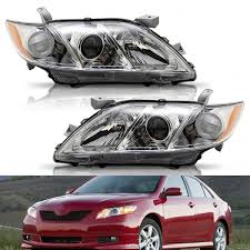 Toyota camry xv40 usa 2006 2007 08 09 фара лампы передние комплект l+r фото №1