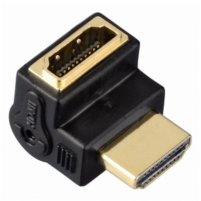 Hama ADAPTER HDMI kątowy 90 stopni gniazdo HDMI - wtyk HDMI