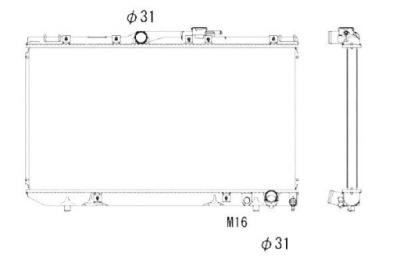 Nrf радіатор wody toyota carina e 2.0 d ct190 фото №1