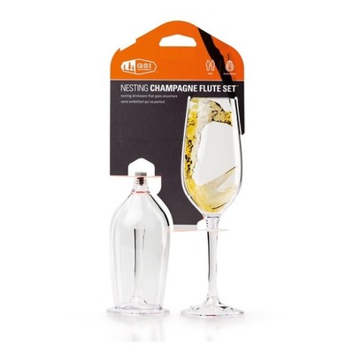 Składane kieliszki turystyczne GSI Champagne Flute Set 2 szt.