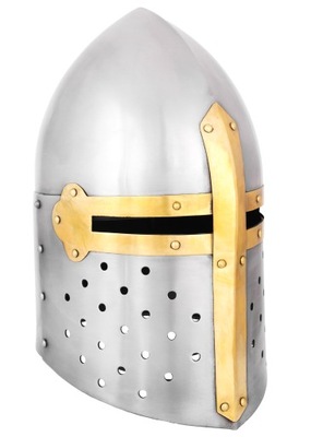 Hełm Rycerski, garneczkowy, stal 1,6mm