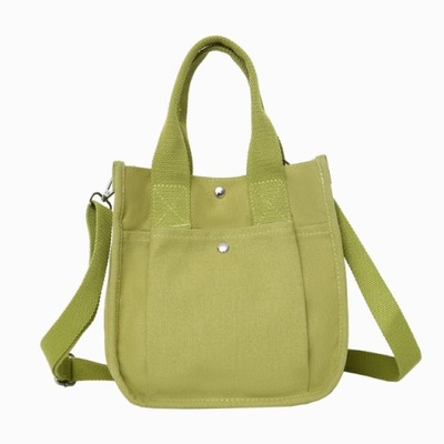 Zielona modna torebka damska płócienna torba na ra
