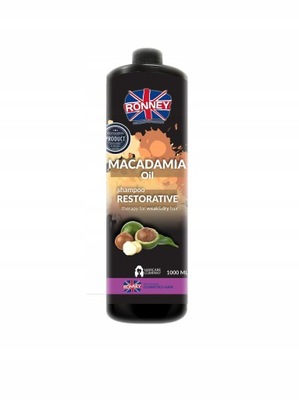 .RONNEY Szampon Macadamia Oil Wzmacniający 1000 ml