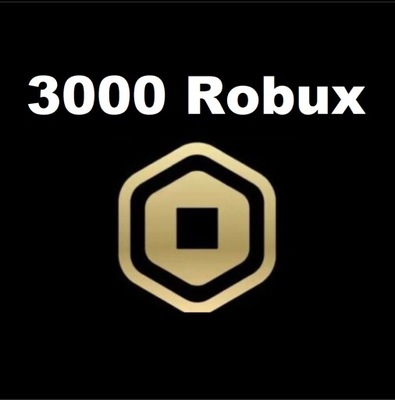 ROBLOX ROBUX 3000 SZTUK 3000RS 3K ROBUXÓW ROBUXY GAMEPASS