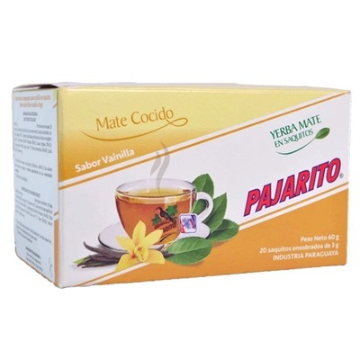 Yerba Mate Pajarito Waniliowe w saszetkach 20x3g