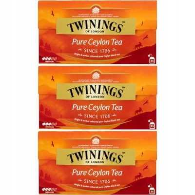 Twinings Herbata czarna Ceylon Orange 75 torebek
