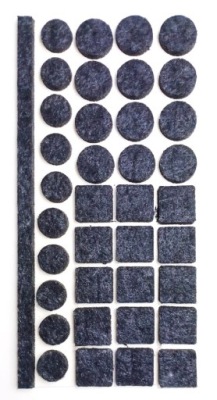 Podkładka filcowa czarna mix 38 szt