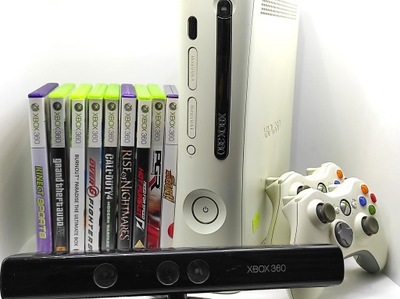 Konsola Microsoft Xbox 360 biały USZKODZONA