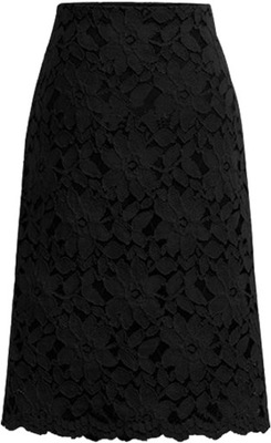 Czarna koronkowa spódnica elegancka L 40