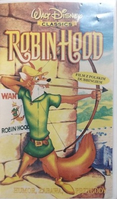 Disney Classics Robin Hood bajka kaseta wideo vhs video