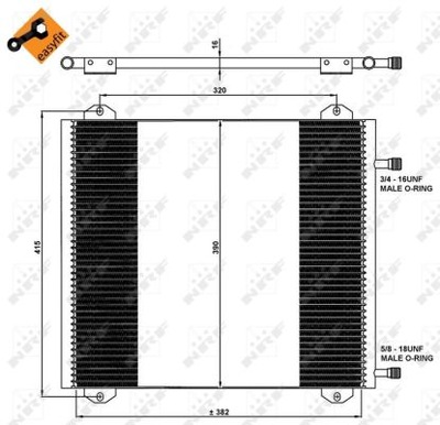 RADIATOR AIR CONDITIONER NRF 35785  