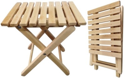 SKŁADANY BUKOWY DREWNIANY STÓŁ STOLIK STOŁEK