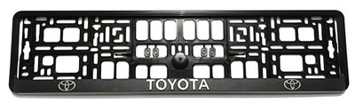 CUADRO PARA TABLAS REJESTRACYJNEJ TOYOTA INSCRIPCIÓN CROMO 3D  