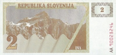 Słowenia - 2 Tolarja - 1990 - P2 - St.1 seria AA