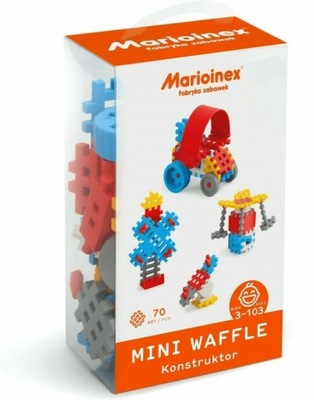 Mini Waffle 70 elementów. Konstruktor. Marioinex.