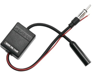 REFORZADOR DE SONIPARA SYGNALU ANTENA AUTO PARA RADIO AM/FM 12V +16 DB ABASCO  