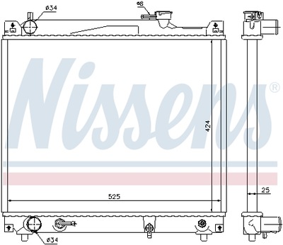 RADUADOR DEL MOTOR NISSENS NIS 64159  