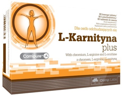 OLIMP L-Karnityna Plus odchudzanie 80 tab d/ssania
