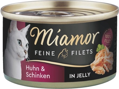 MIAMOR FINE FILETS galaretka w puszce 100g KURA+SZYNKA