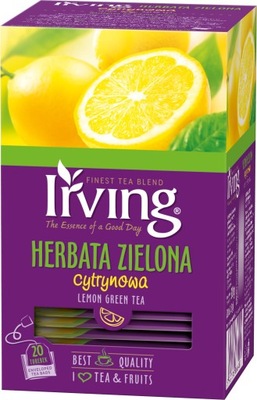 Herbata zielona IRVING cytryna 20 szt.