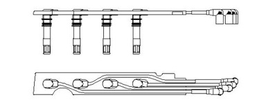 BREMI 968G100 КОМПЛЕКТ ТРУБОК ZAPŁONOWYCH