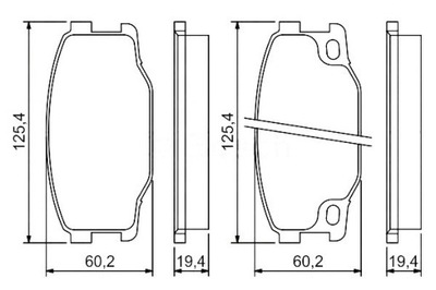 Bosch гальмівні колодки гальмівні фото №1